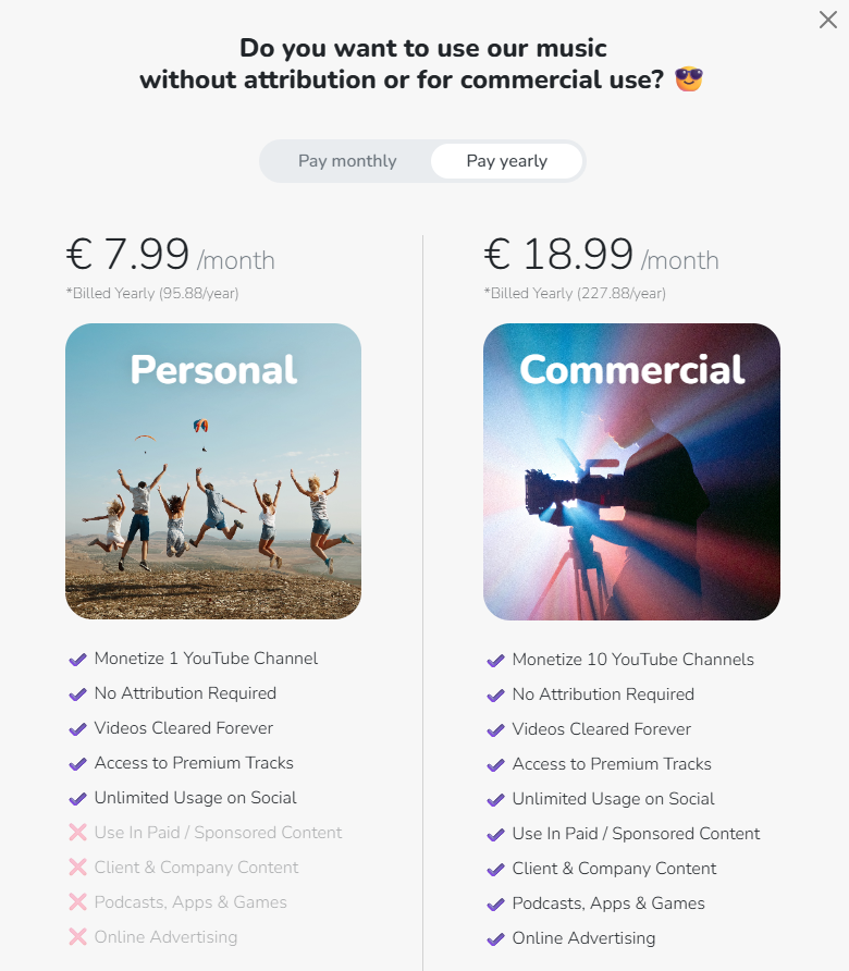 Free To Use Pricing
